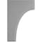 Ekena Millwork 1 3/4"W x 4"D x 6"H Clarksville Wood Vintage Decor Bracket, Pebble Grey BKTWD02X04X06CVPG - alternate 3